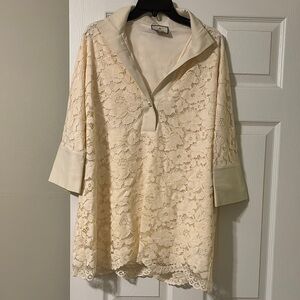 Tuckernuck Cream Lace Women's Top